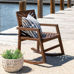 Vincent Outdoor Rocking Chair - WHS Outdoor Walker Edison Dark Brown  Thumbnail