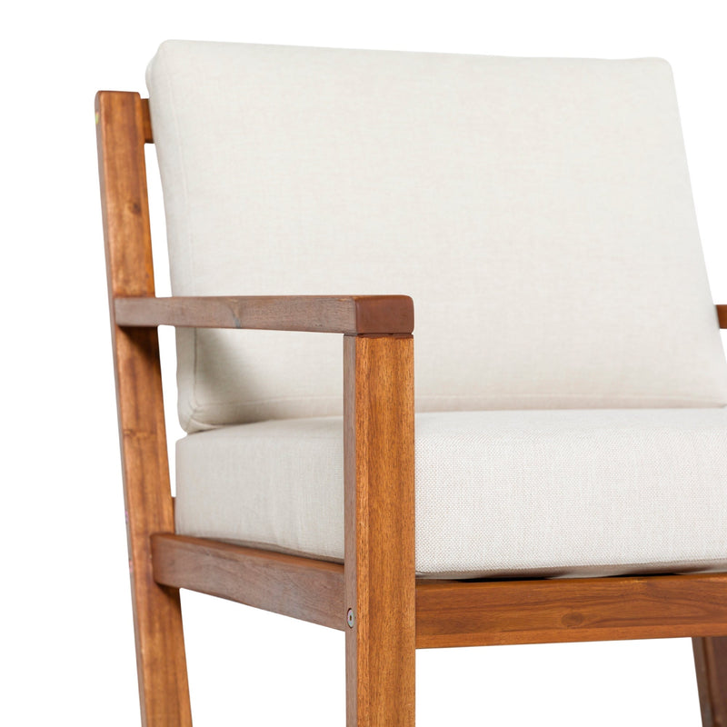 Prenton Modern Solid Wood Outdoor Club Chair - WHS Outdoor Walker Edison 