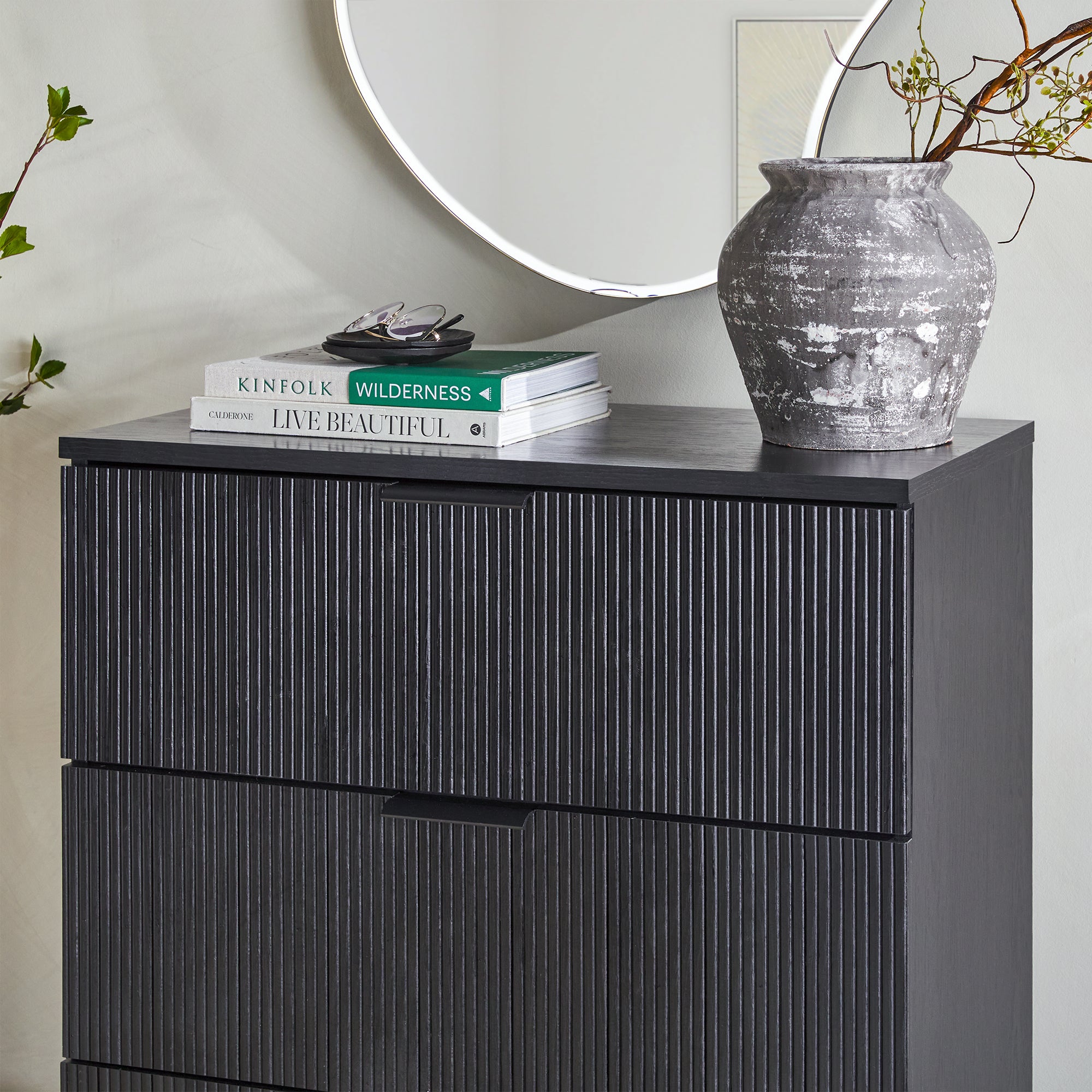 Paris Modern Scandinavian Reeded Chest | Walker Edison