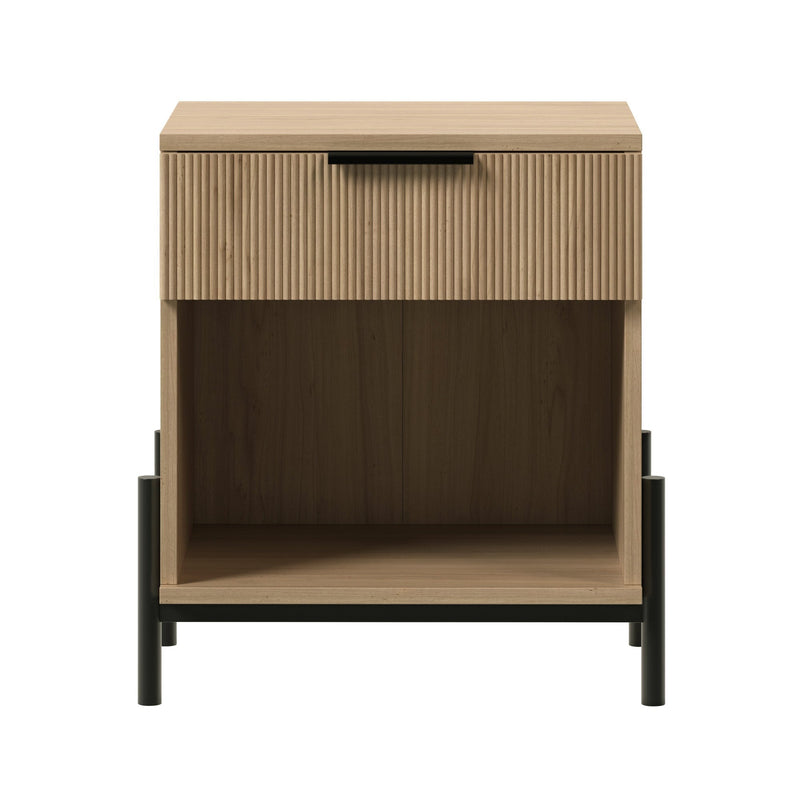 Trendy Reeded Nightstand - Scandinavian Nightstand & Dresser 