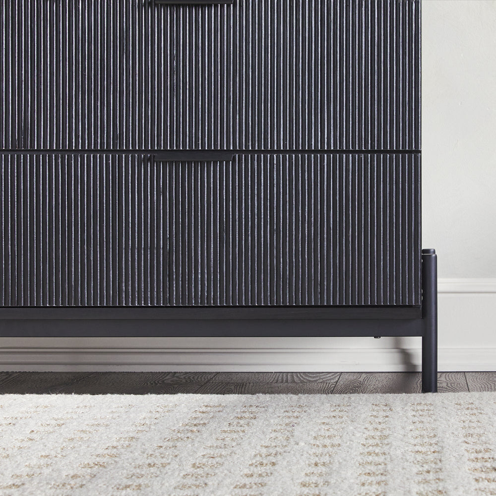 paris modern scandinavian reeded dresser product info and reviews Paris Modern Scandinavian Reeded Chest