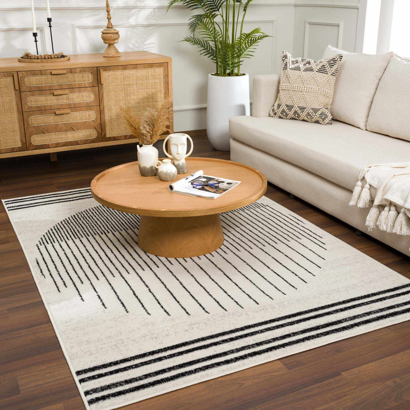 Boutique Rugs - Angus Black&White Geometric Area Rug Rugs Boutique Rugs 