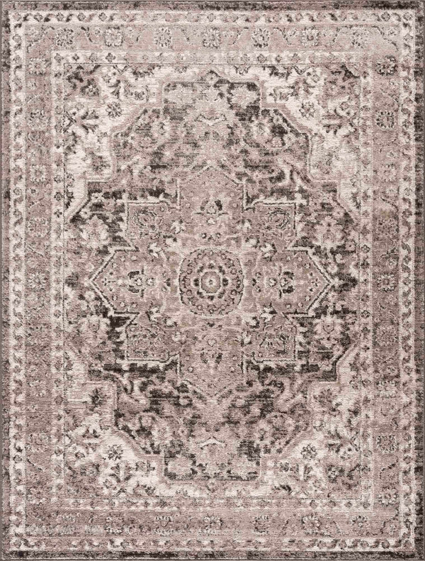 Boutique Rugs - Albie Charcoal & Beige Area Rug - Clearance