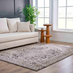 Boutique Rugs - Albie Charcoal & Beige Area Rug - Clearance Thumbnail