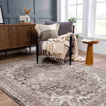 Boutique Rugs - Albie Charcoal & Beige Area Rug - Clearance Thumbnail