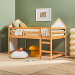 Skyler Contemporary Wood Low Loft Bunk Bed Thumbnail