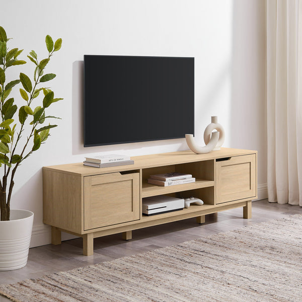 Modern 2-Door TV Stand for TVs up to 65” Living Room Walker Edison 