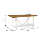 Brennan Solid Wood Trestle Dining Table Thumbnail