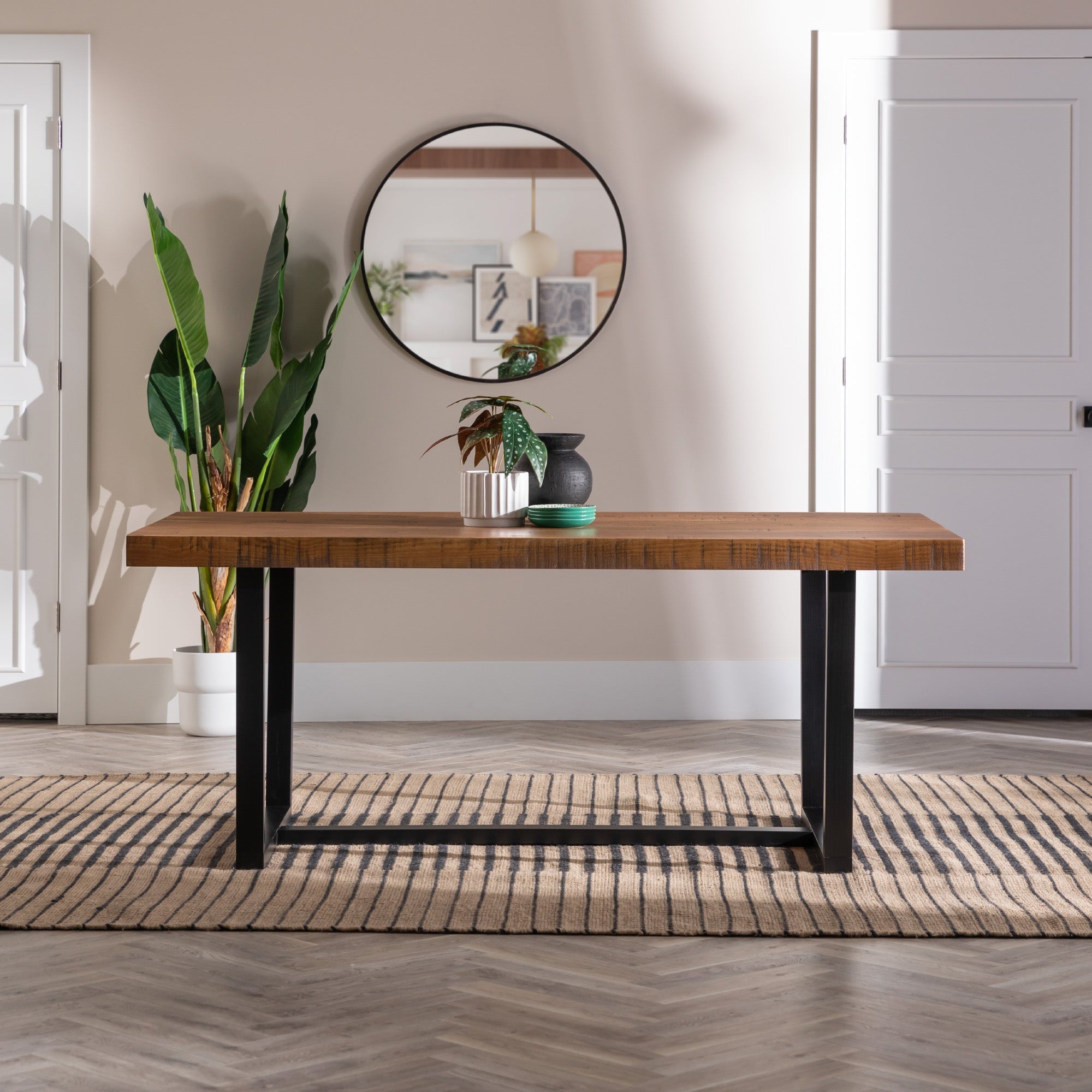 Durango Distressed Wood Dining Table – Walker Edison