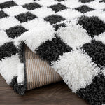 Boutique Rugs - Atira Black & White Checkered Area Rug Rugs Boutique Rugs  Thumbnail