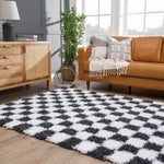 Boutique Rugs - Atira Black & White Checkered Area Rug Rugs Boutique Rugs  Thumbnail