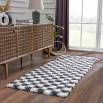 Boutique Rugs - Atira Black & White Checkered Area Rug Rugs Boutique Rugs  Thumbnail