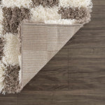 Boutique Rugs - Atira Brown Checkered Area Rug Rugs Boutique Rugs  Thumbnail