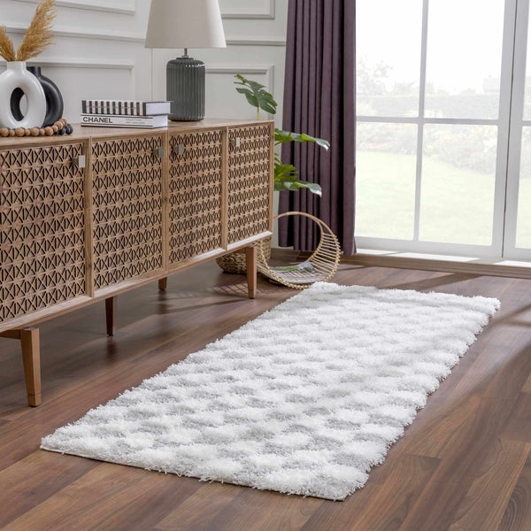 Boutique Rugs - Atira Gray Checkered Area Rug Rugs Boutique Rugs 