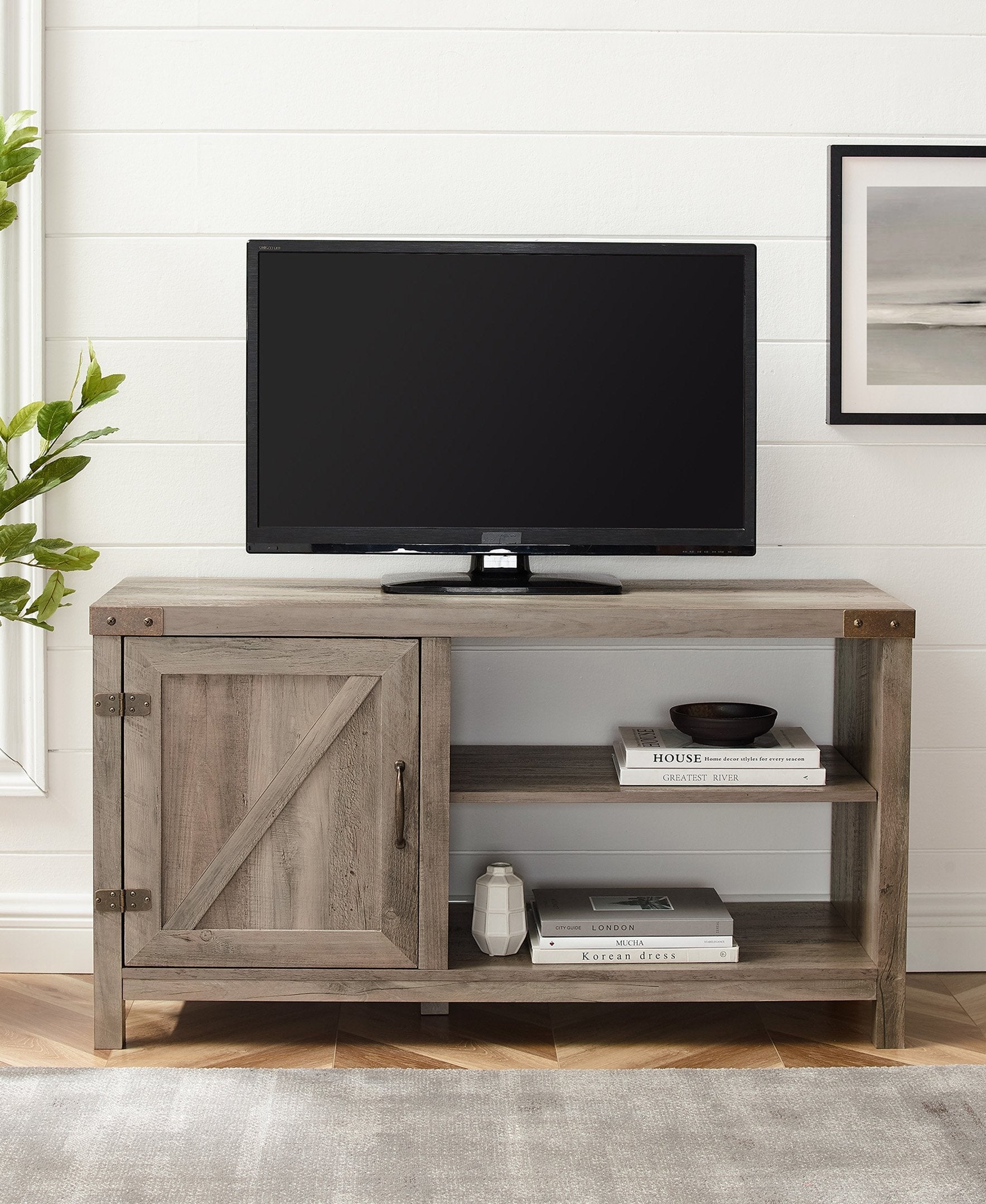 Barn Door TV Stand – Walker Edison