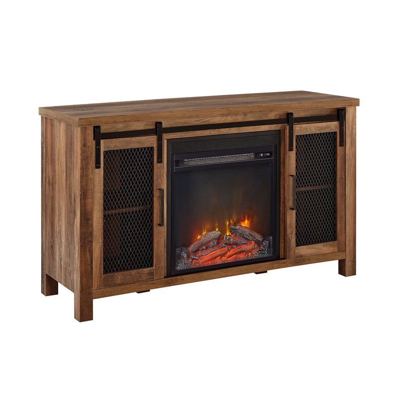 Grant 48" Rustic Farmhouse Fireplace TV Stand Fireplace Walker Edison 