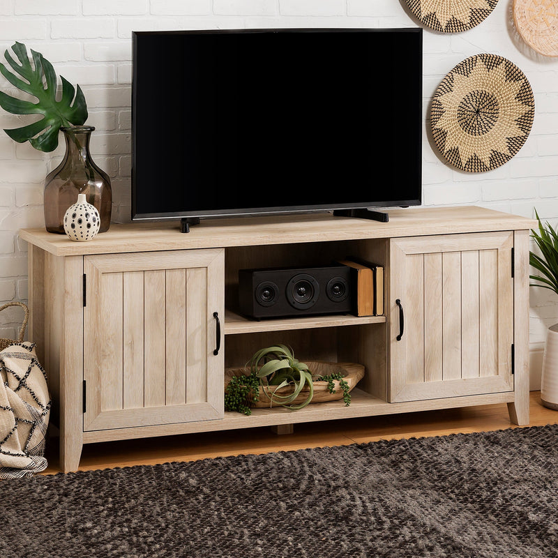 Solid Wood TV Stand / Unit with Storage - Off the Grain