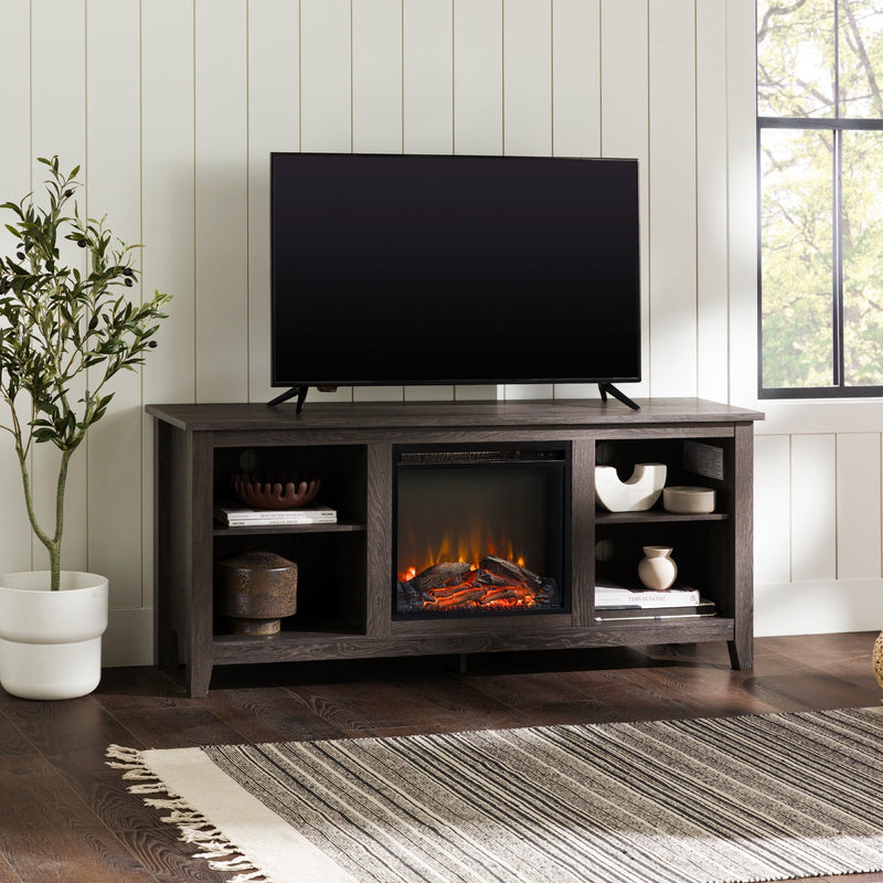 Essential 58" Fireplace TV Console Living Room Walker Edison 