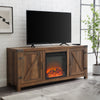 Barn Door Fireplace TV Stand Fireplace Walker Edison 