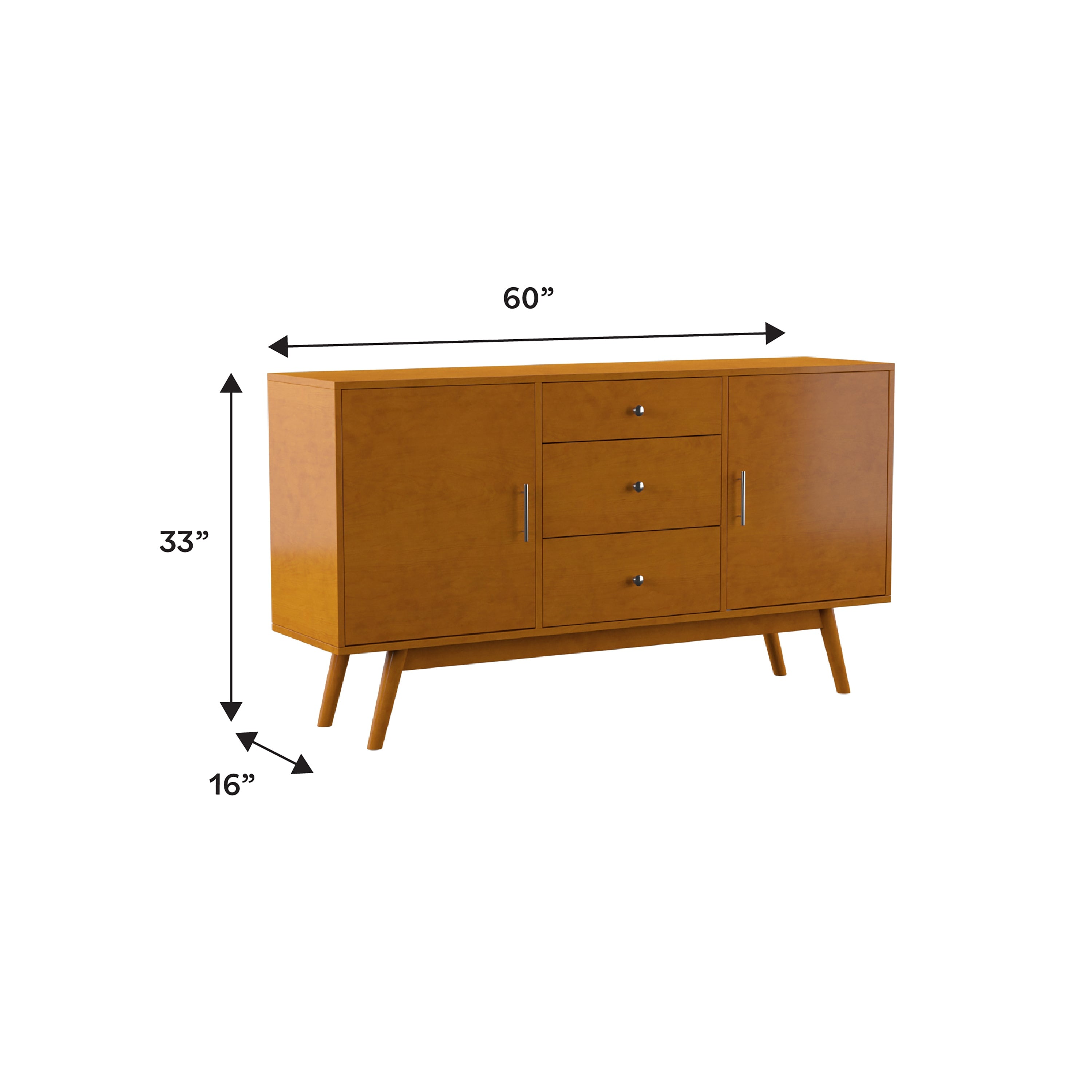 Walker Edison Mid-Century TV Stand - Thumbnail 4