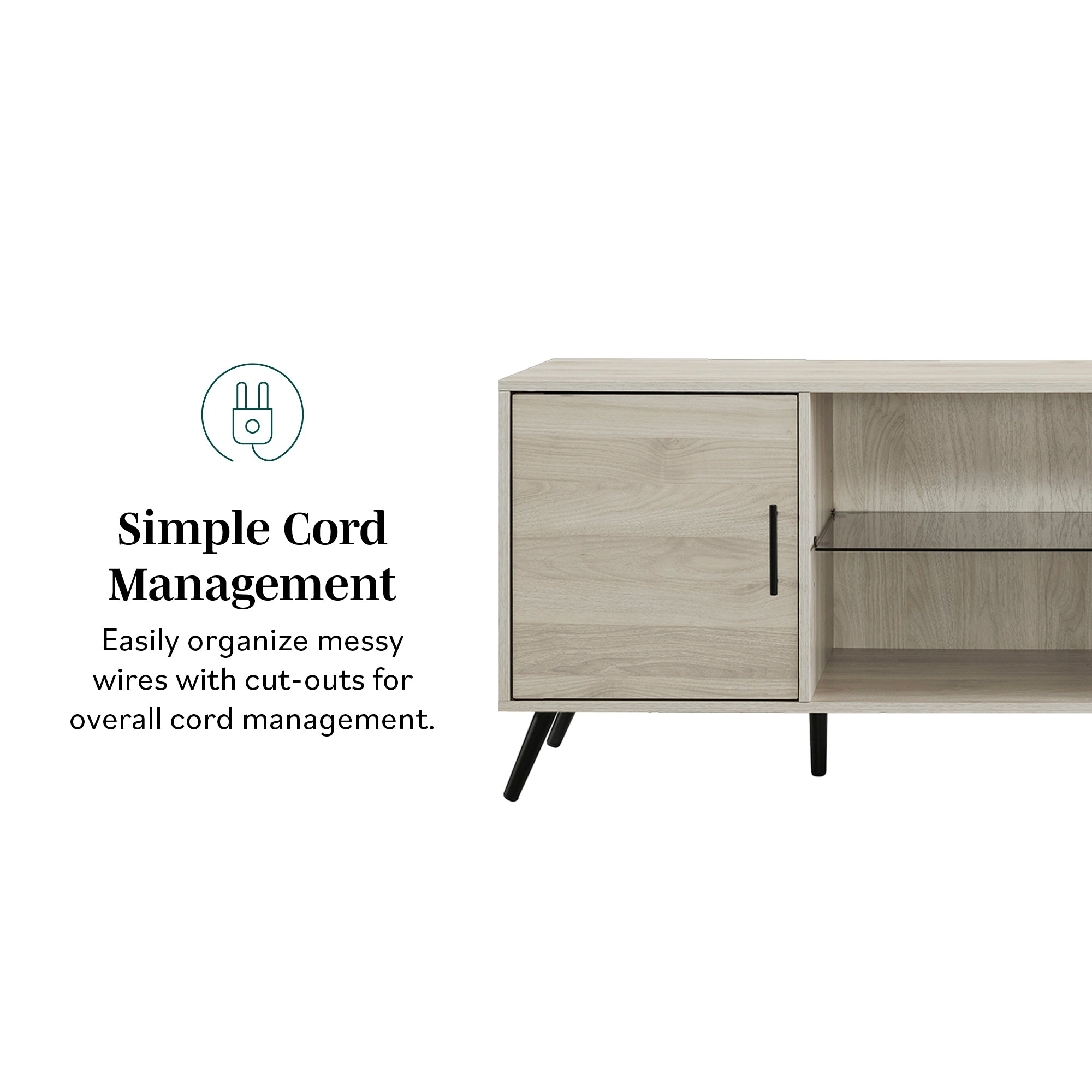 Nora 60-Inch Mid-Century Modern Console | Walker Edison