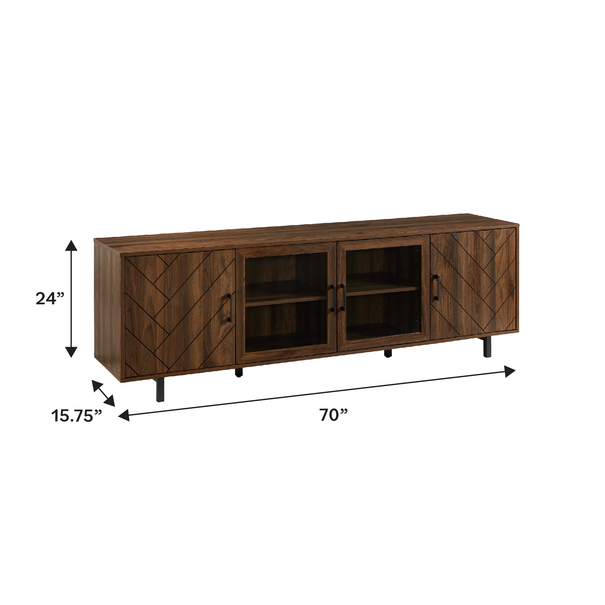 Ella Herringbone TV Stand – Walker Edison