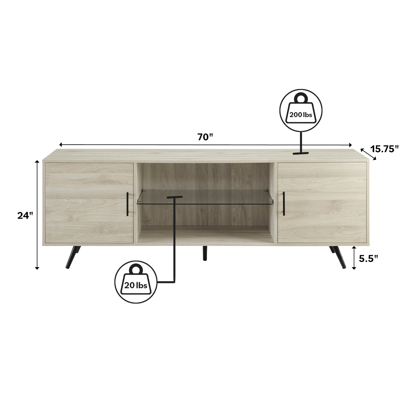 Walker Edison outlet Mid Century Media Stand