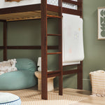 Adyn Contemporary Twin Loft Bunk Bed with Ladder Thumbnail