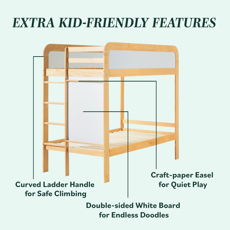 Adyn Contemporary Twin over Twin Bunk Bed