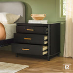 Annette Contemporary 3-Drawer Wood Nightstand Thumbnail