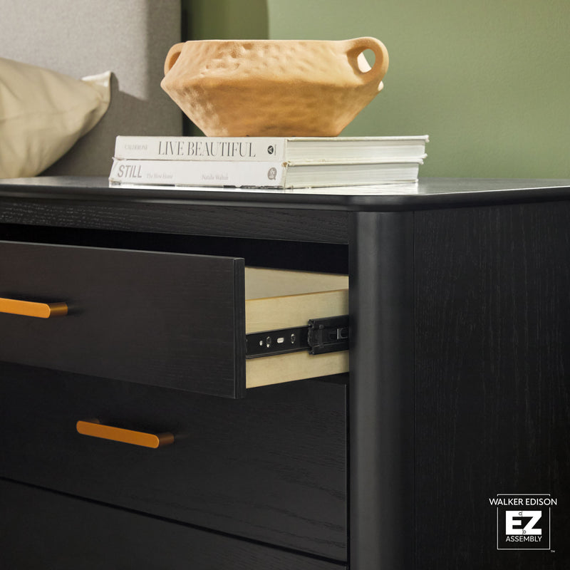 Annette Contemporary 3-Drawer Wood Nightstand