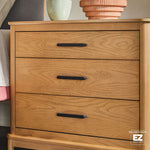 Annette Contemporary 3-Drawer Wood Nightstand Thumbnail