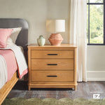 Annette Contemporary 3-Drawer Wood Nightstand Thumbnail