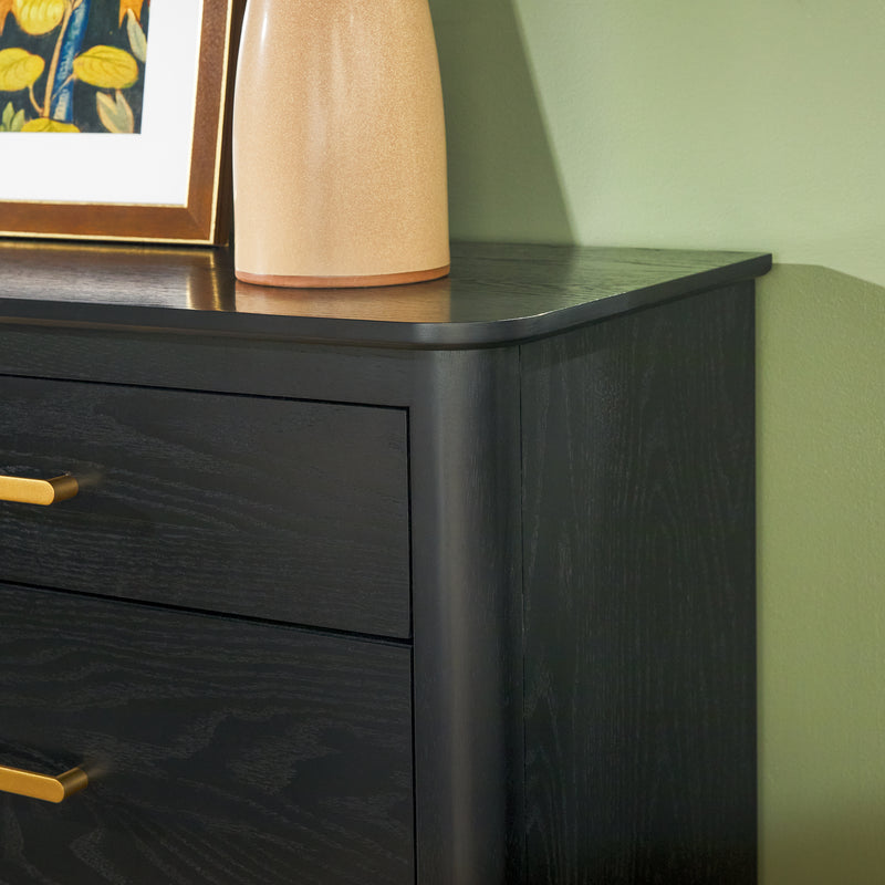 Annette Contemporary 6-Drawer Wood Dresser