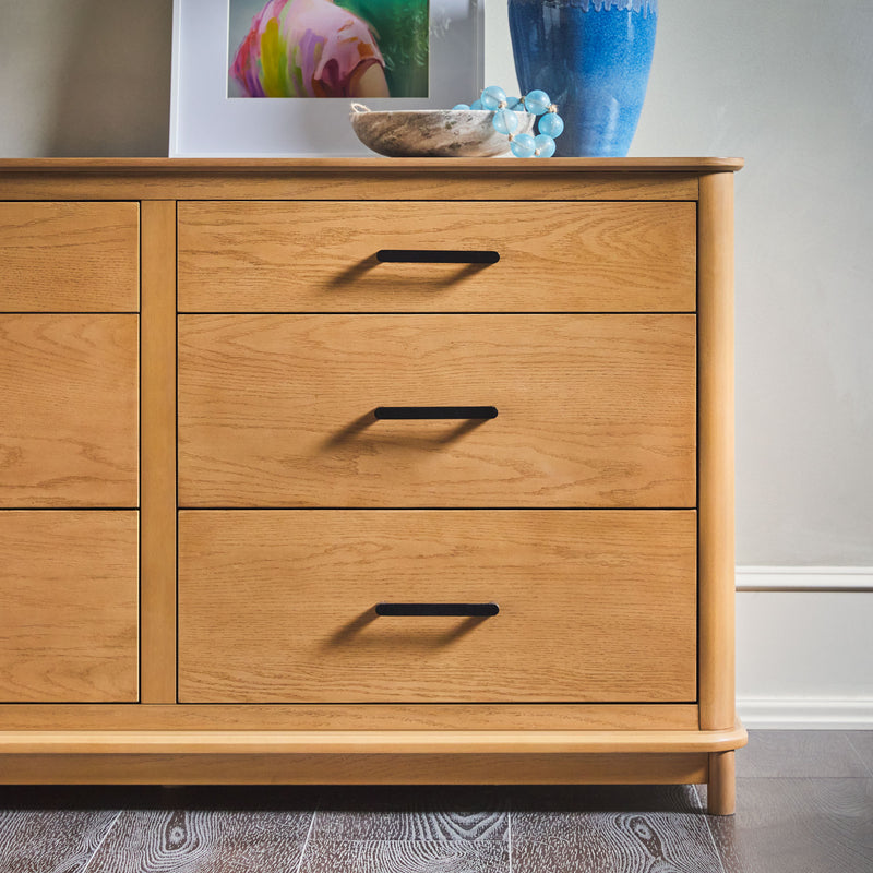 Annette Contemporary 6-Drawer Wood Dresser