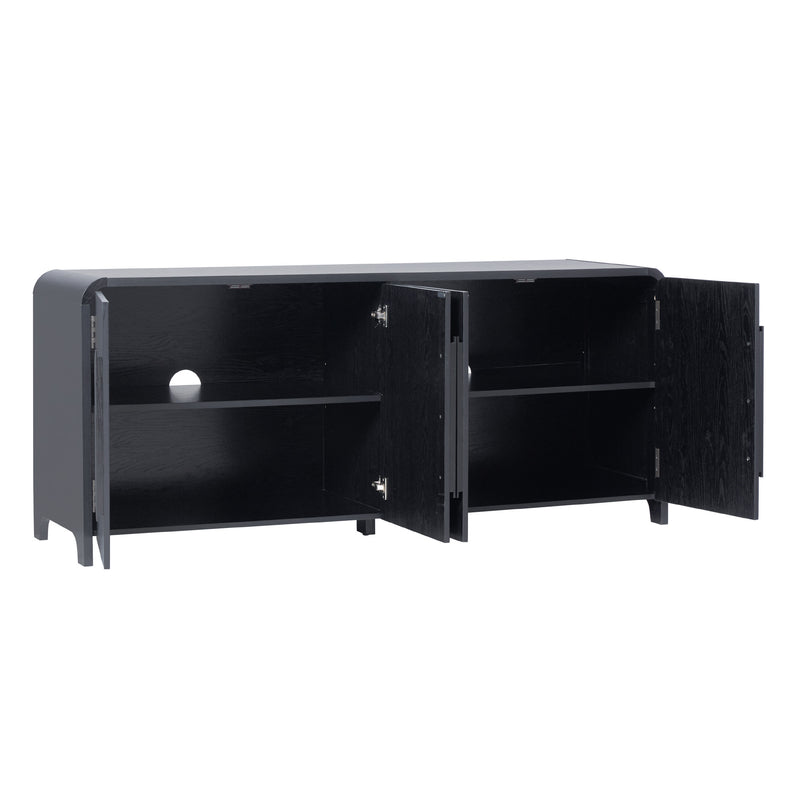 Chantelle Modern Curved Buffet Sideboard & TV Stand