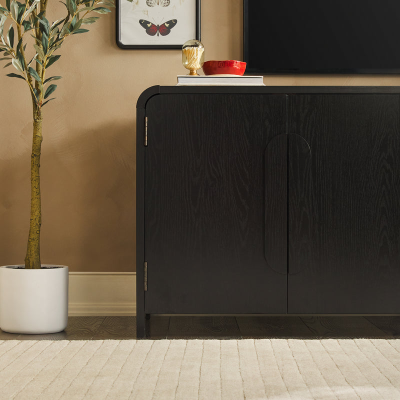 Chantelle Modern Curved Buffet Sideboard and TV Stand