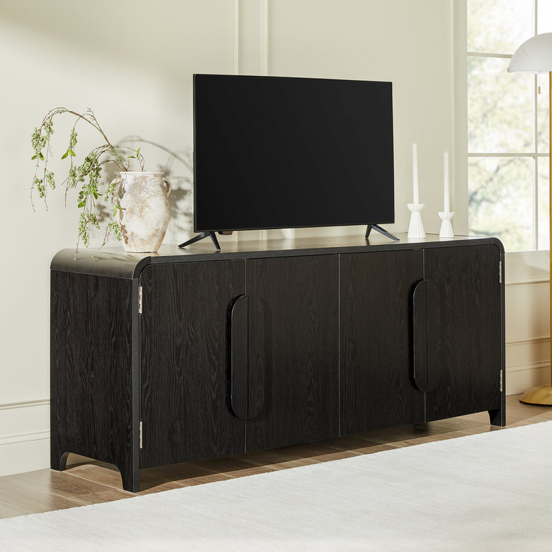 Chantelle Modern Curved Buffet Sideboard & TV Stand