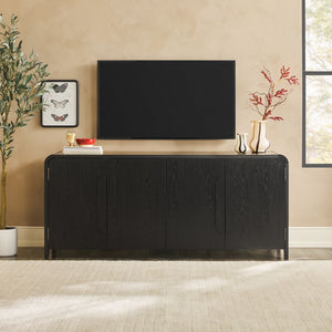 Chantelle Modern Curved Buffet Sideboard & TV Stand