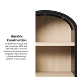 Chantelle Modern Arched Bookshelf with Open Shelves Thumbnail