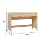 Chantelle Modern Curved Writing Desk Thumbnail