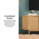 Chloe Modern Reeded TV Stand Thumbnail