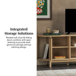 Chloe Modern Reeded TV Stand Thumbnail