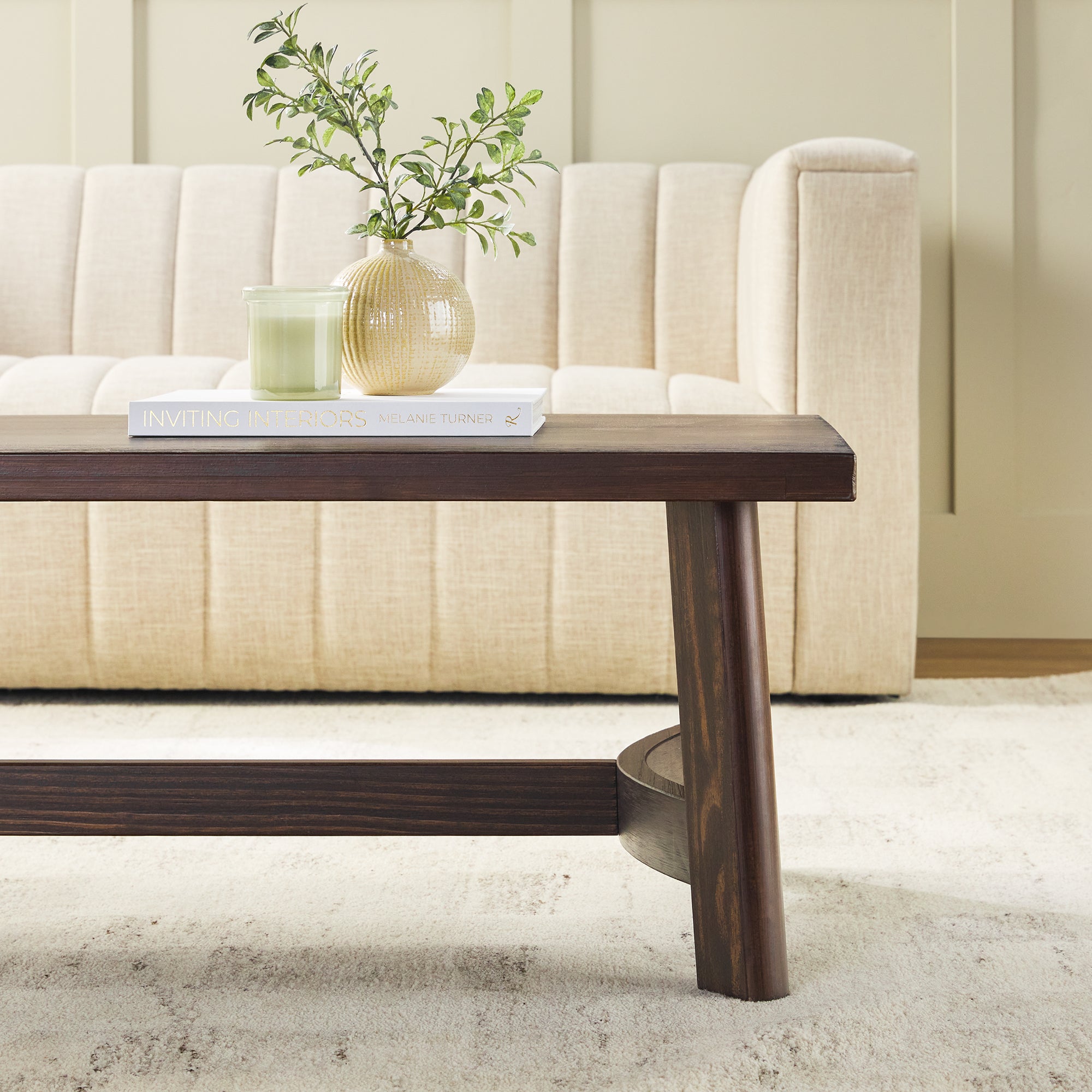 Colt Modern Farmhouse Rustic 48-Inch Coffee Table | Walker Edison