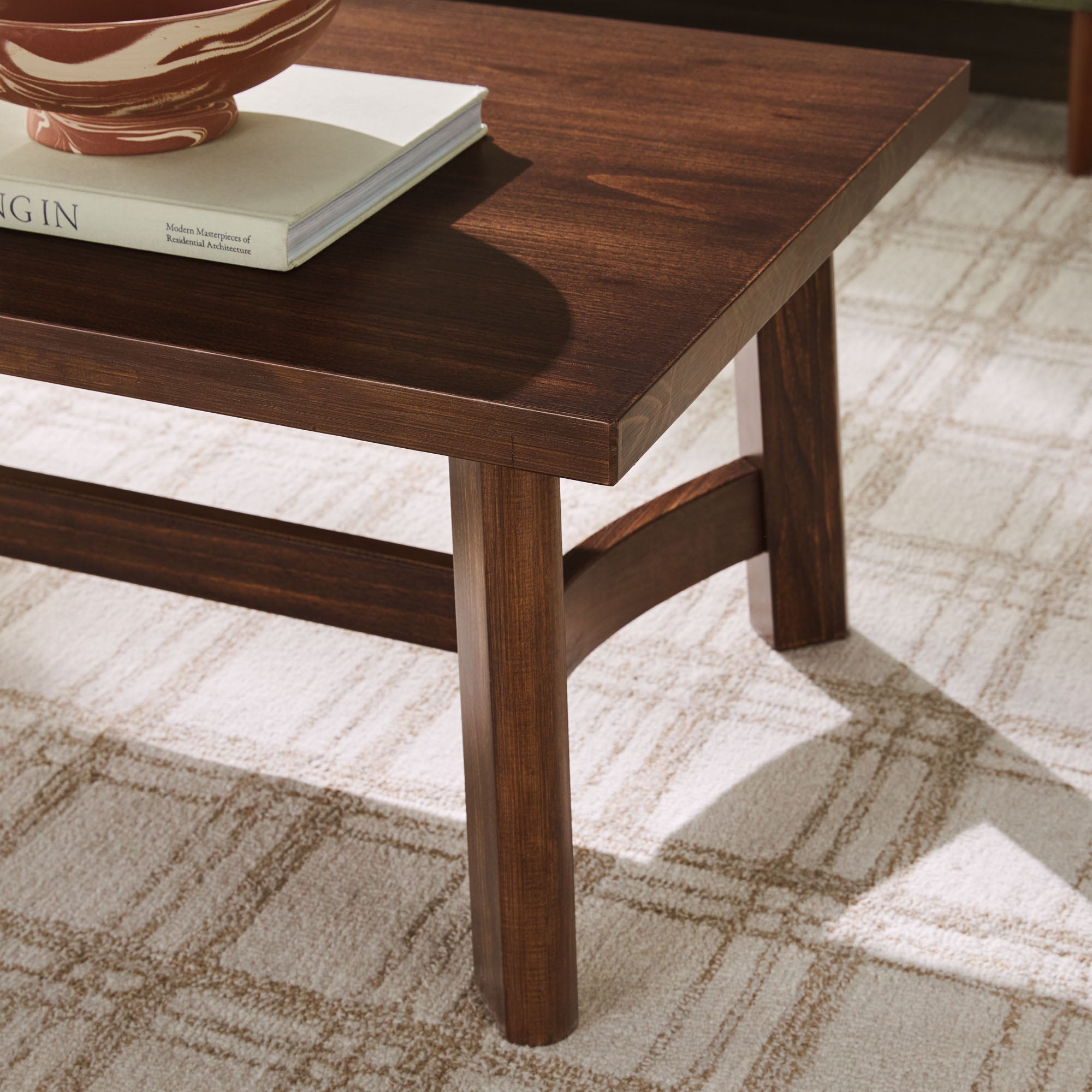 Colt Modern Farmhouse Rustic 48-Inch Coffee Table | Walker Edison