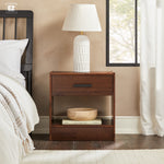 Declan 1-Drawer Solid Wood Nightstand With Handles Thumbnail