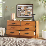 Declan 6-Drawer Solid Wood Dresser with Handles Thumbnail