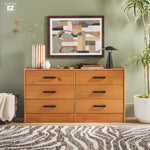 Declan 6-Drawer Solid Wood Dresser with Handles Thumbnail