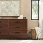 Declan 6-Drawer Solid Wood Dresser with Handles Thumbnail