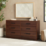 Declan 6-Drawer Solid Wood Dresser with Handles Thumbnail